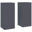 Planteholder 2 pcs Antracit 24 x 24 x 55 cm Stål