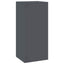 Planteholder 2 pcs Antracit 24 x 24 x 55 cm Stål