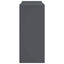 Planteholder 2 pcs Antracit 24 x 24 x 55 cm Stål