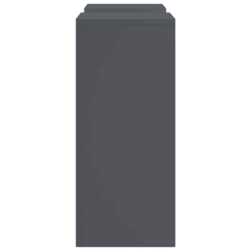 Planteholder 2 pcs Antracit 24 x 24 x 55 cm Stål