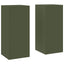 Planteholder 2 pcs Olivengrøn 24 x 24 x 55 cm Stål