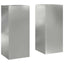 Planteholder 2 pcs Sølv 24 x 24 x 55 cm Galvaniseret stål