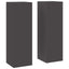 Planteholder 2 pcs Sort 24 x 24 x 75 cm Stål