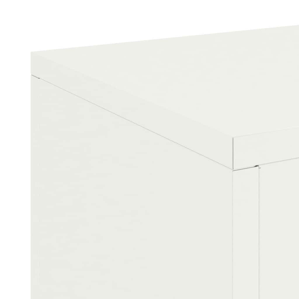 Planteholder 2 pcs Hvid 24 x 24 x 75 cm Stål