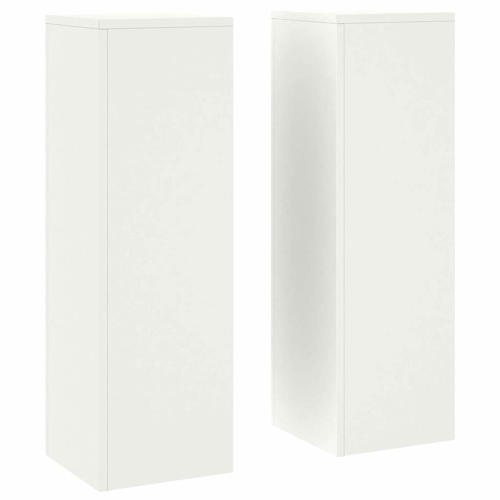 Planteholder 2 pcs Hvid 24 x 24 x 75 cm Stål