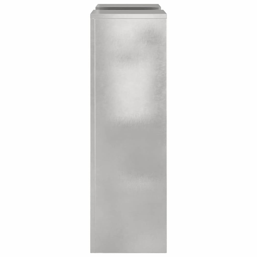 Planteholder 2 pcs Sølv 24 x 24 x 75 cm Rustfrit stål