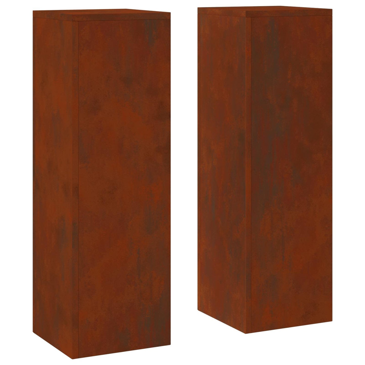 Planteholder 2 pcs Rusten 24 x 24 x 75 cm Cortenstål