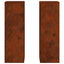 Planteholder 2 pcs Rusten 24 x 24 x 75 cm Cortenstål