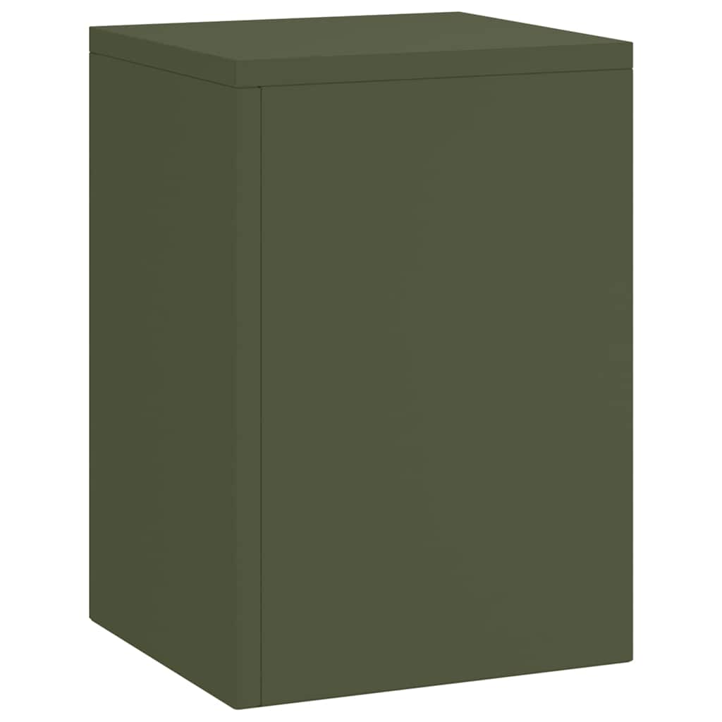 Planteholder 3 pcs Olivengrøn Stål