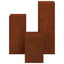Planteholder 3 pcs Rusten Cortenstål