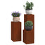 Planteholder 3 pcs Rusten Cortenstål