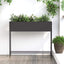 Hævet haveplante Sort 100 x 26 x 82 cm Stål