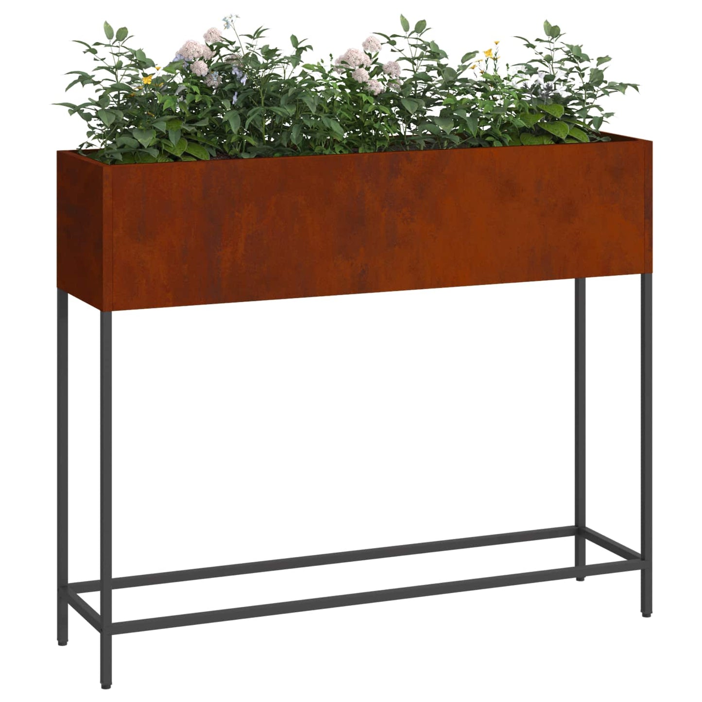 Hævet haveplante Rusten 100 x 26 x 82 cm Cortenstål