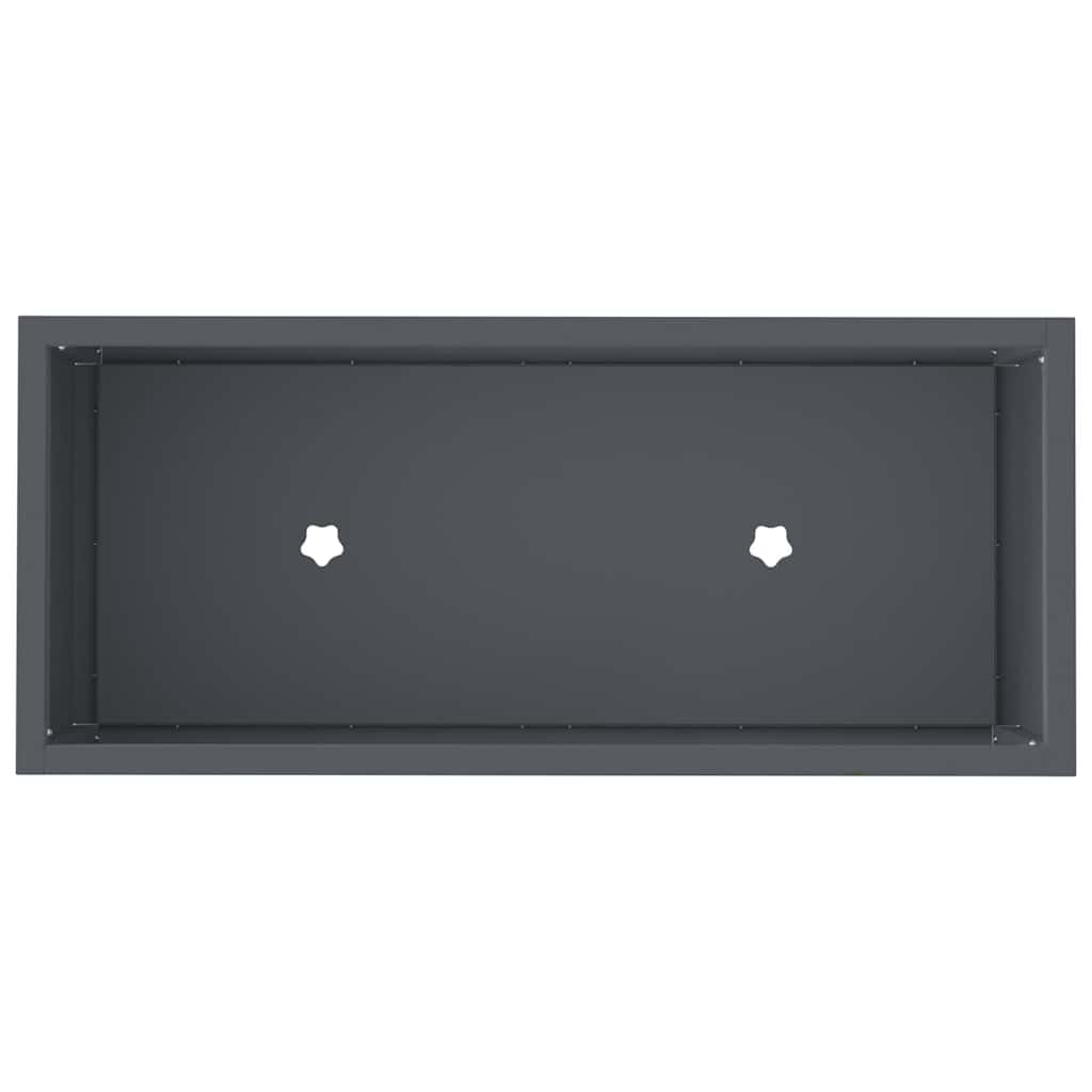 Hævet haveplante Antracit 60 x 26 x 45 cm Stål