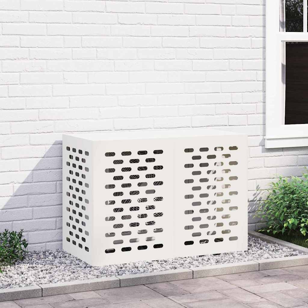 Air Conditioner Cover Hvid 100 x 50 x 70 cm Stål