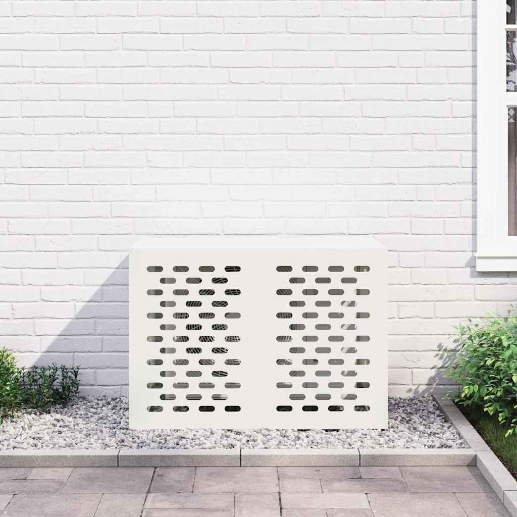 Air Conditioner Cover Hvid 100 x 50 x 70 cm Stål