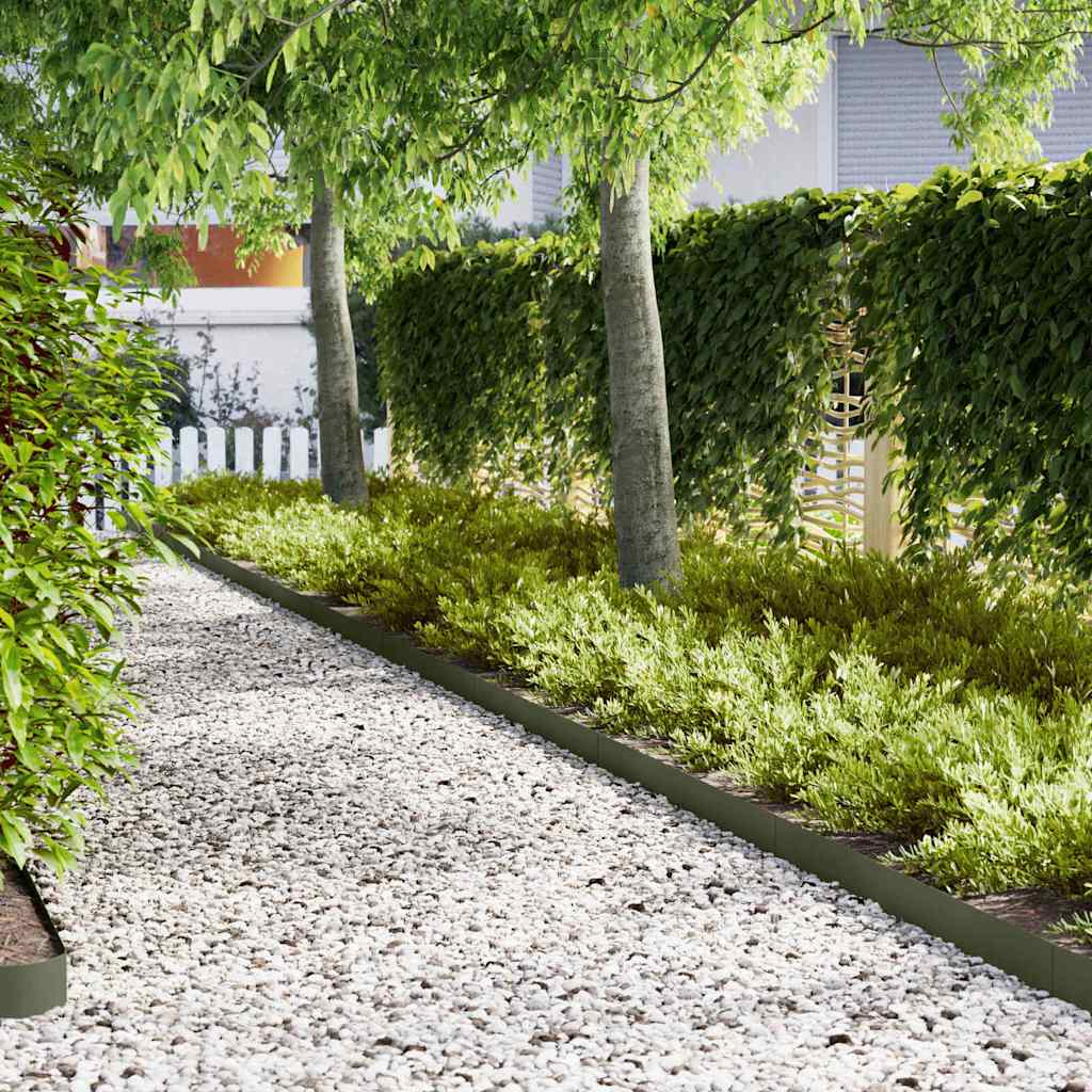 Plænekant 20 pcs Oliven grøn 100 x 0,05 x 15 cm Koldvalset Stål