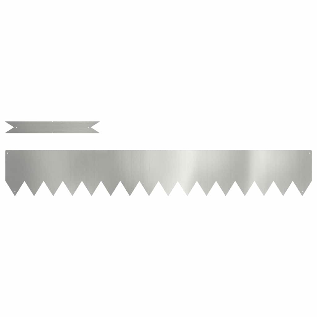 Plænekant 20 pcs Sølv 100 x 0,05 x 15 cm Galvaniseret stål