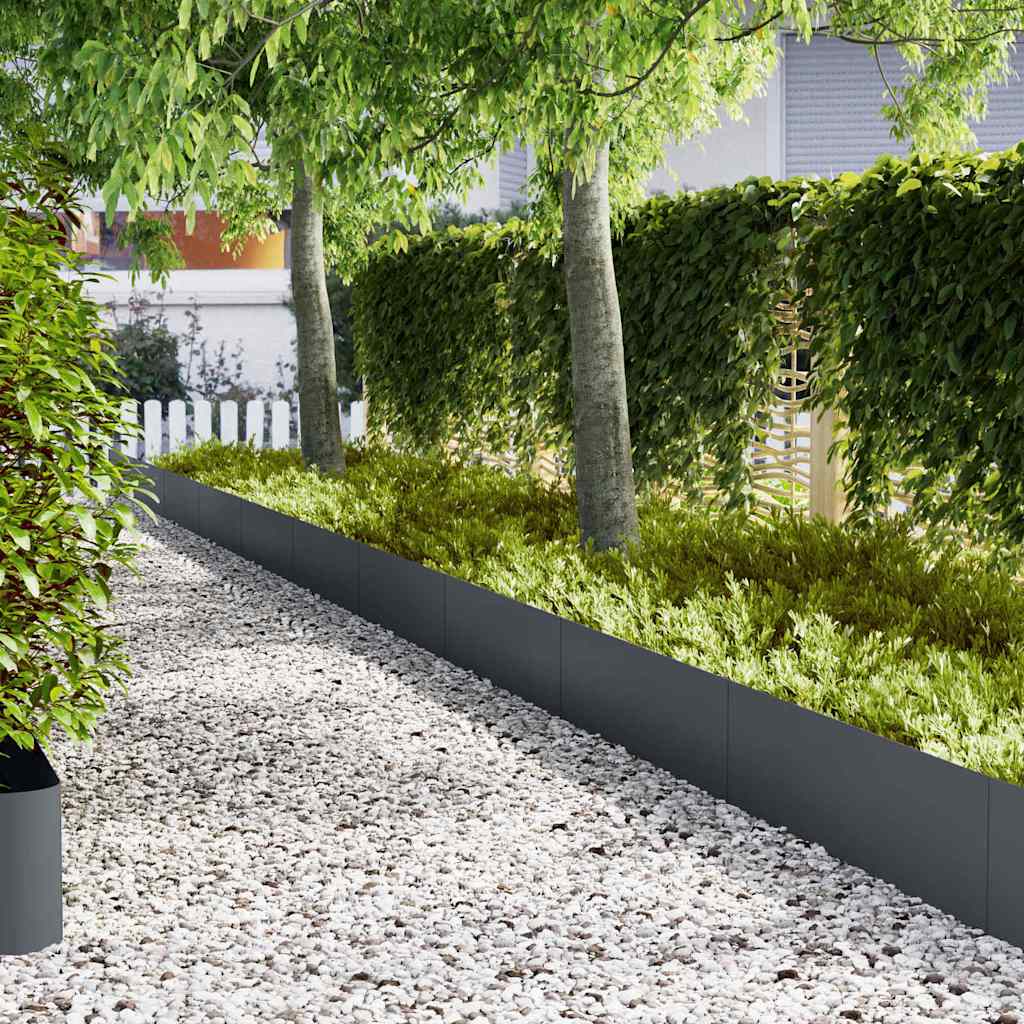 Plænekant 20 pcs Antracit 100 x 0,05 x 30 cm Koldvalset Stål