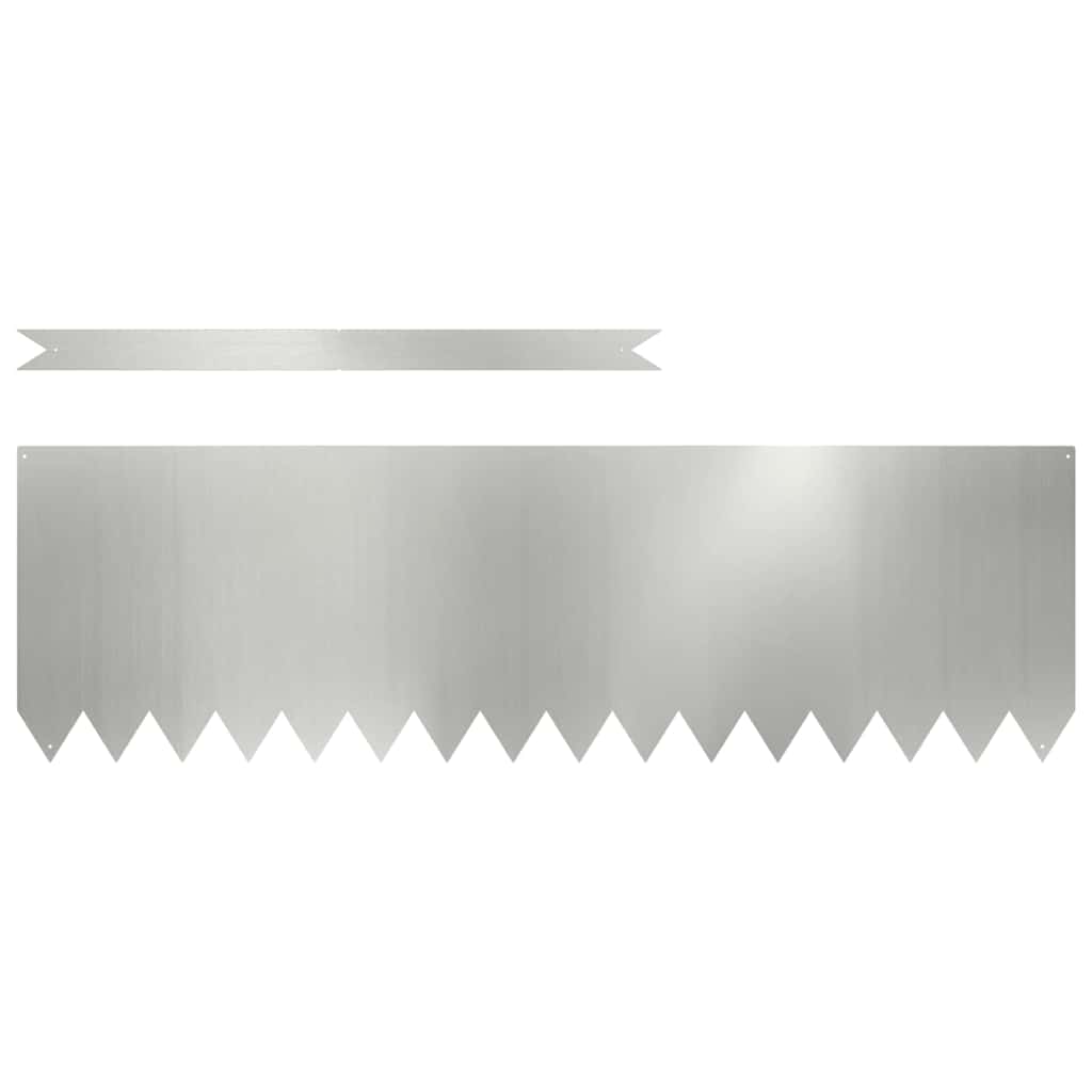 Plænekant 10 pcs Sølv 100 x 0,05 x 30 cm Galvaniseret stål