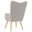 lænestol Lysegrå 62 x 67 x 95,5 cm Sherpa-stof