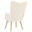 lænestol Creme 62 x 67 x 95,5 cm Sherpa-stof