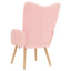 lænestol Lyserød 62 x 67 x 95,5 cm Sherpa-stof