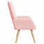 lænestol Lyserød 62 x 67 x 95,5 cm Sherpa-stof