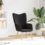 lænestol Sort 62 x 67 x 95,5 cm Sherpa-stof