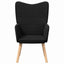 lænestol Sort 62 x 67 x 95,5 cm Sherpa-stof