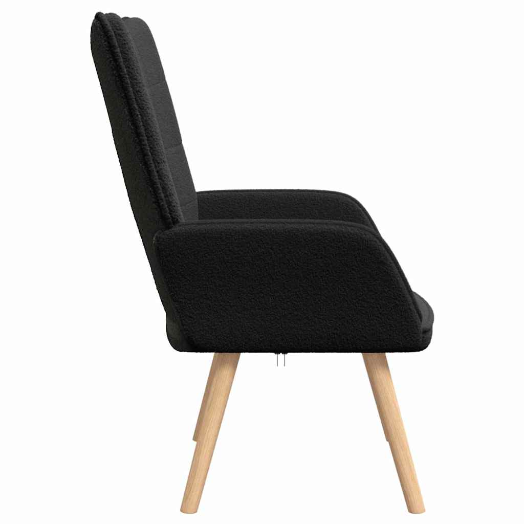 lænestol Sort 62 x 67 x 95,5 cm Sherpa-stof
