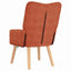 lænestol Rød orange 63 x 67 x 94 cm Stof