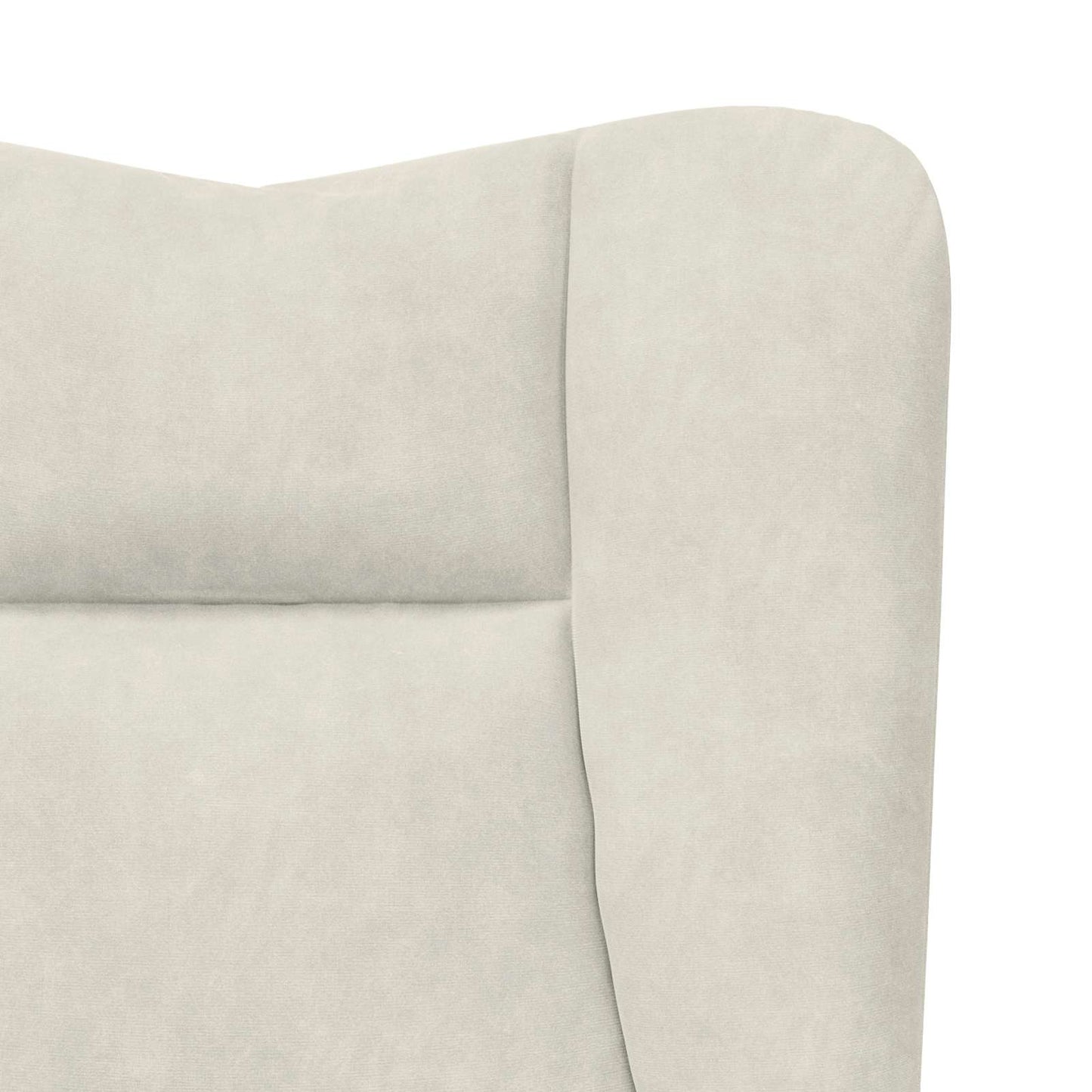 lænestol Creme 63 x 67 x 94 cm Fløjl