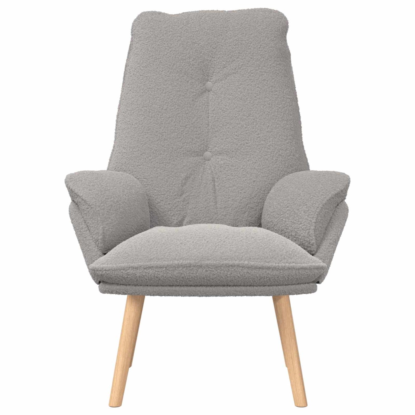 lænestol Lysegrå 69 x 74 x 93 cm Sherpa-stof