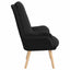 lænestol Sort 69 x 74 x 93 cm Sherpa-stof
