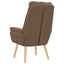 lænestol Brun 69 x 74 x 93 cm Polyester og krydsfiner