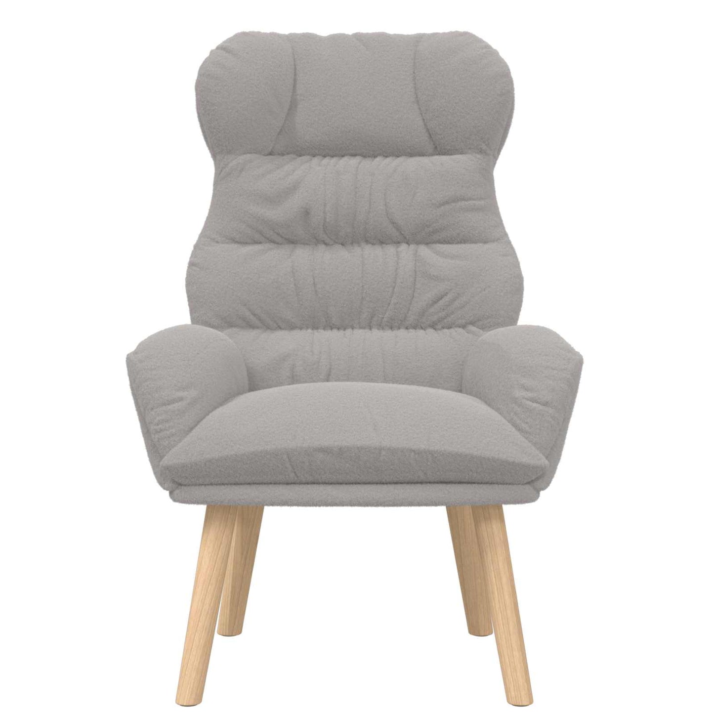 lænestol Lysegrå 69 x 74 x 93 cm Sherpa-stof