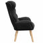 lænestol Sort 69 x 74 x 93 cm Sherpa-stof