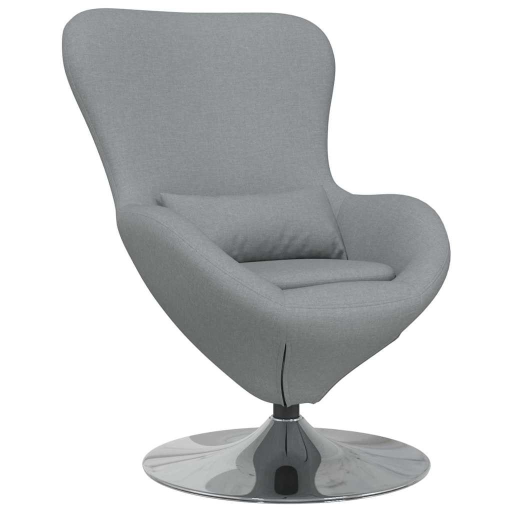 Æggestol Lysegrå 63 x 73 x 90 cm Stof