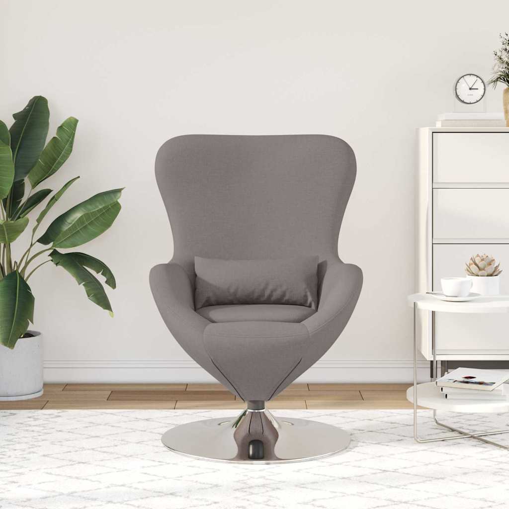 Æggestol Gråbrun 63 x 73 x 90 cm Stof