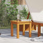Sidebord Olie Naturlig 35 x 35 x 34 cm Massivt Akacietræ