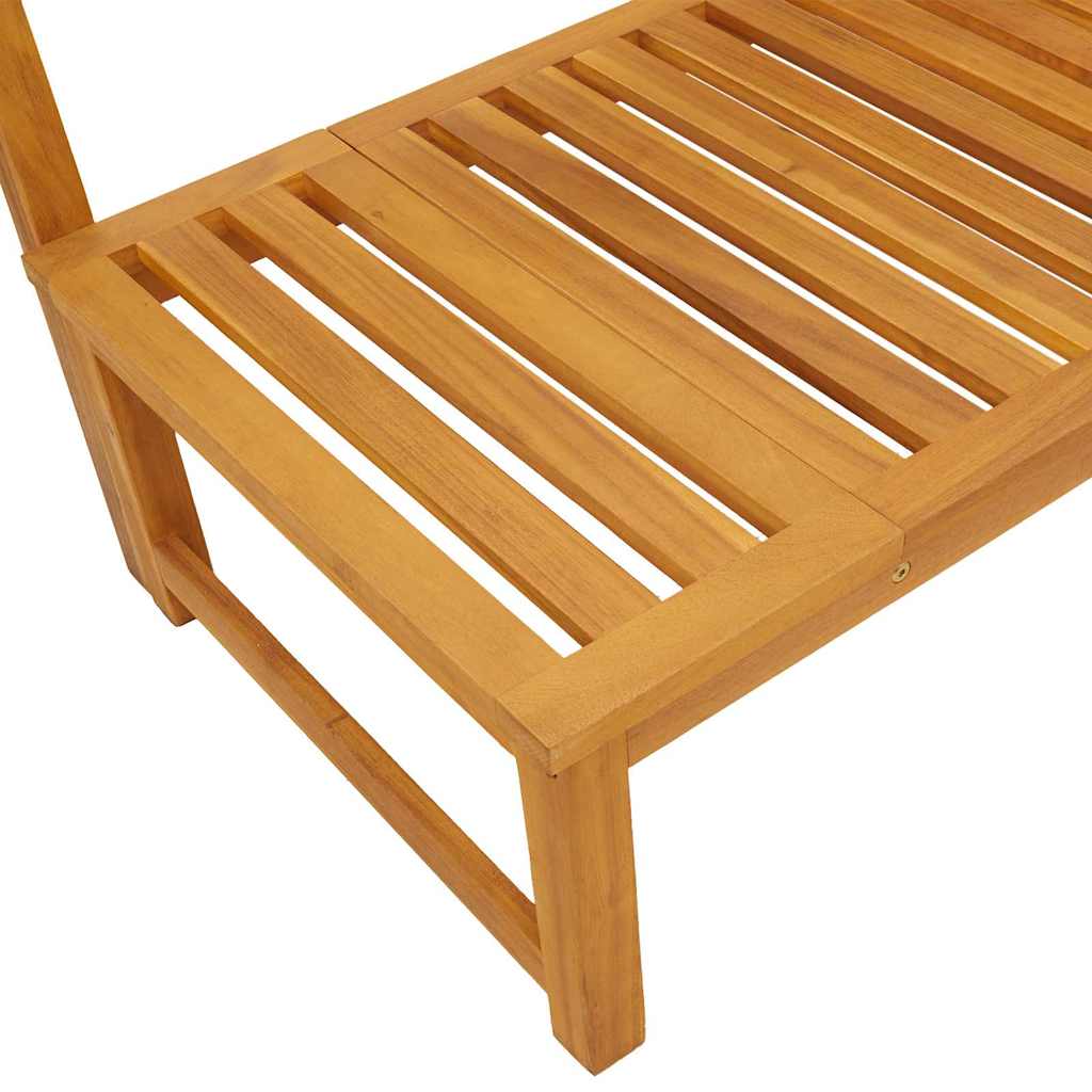 Solstol Olie Naturlig 200 x 57 x 75 cm Massivt akacietræ