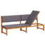 Solstol Olie Naturlig 200 x 57 x 75 cm Massivt akacietræ