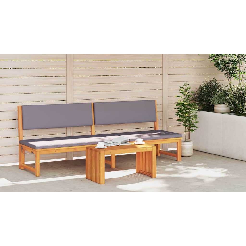 Sidebord Olie Naturlig 70 x 35 x 35 cm Massivt Akacietræ