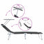 Solstol 2 pcs Sort 58 x 188 x 77cm Polyester