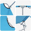 Solstol 2 pcs Lys Blå 58 x 188 x 77cm Polyester