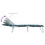 Solstol 2 pcs Grøn 58 x 188 x 77cm Polyester
