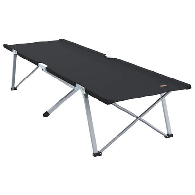 Foldende Camping Seng Sort 194 x 62,5 x 42,5 cm Oxford og Stål