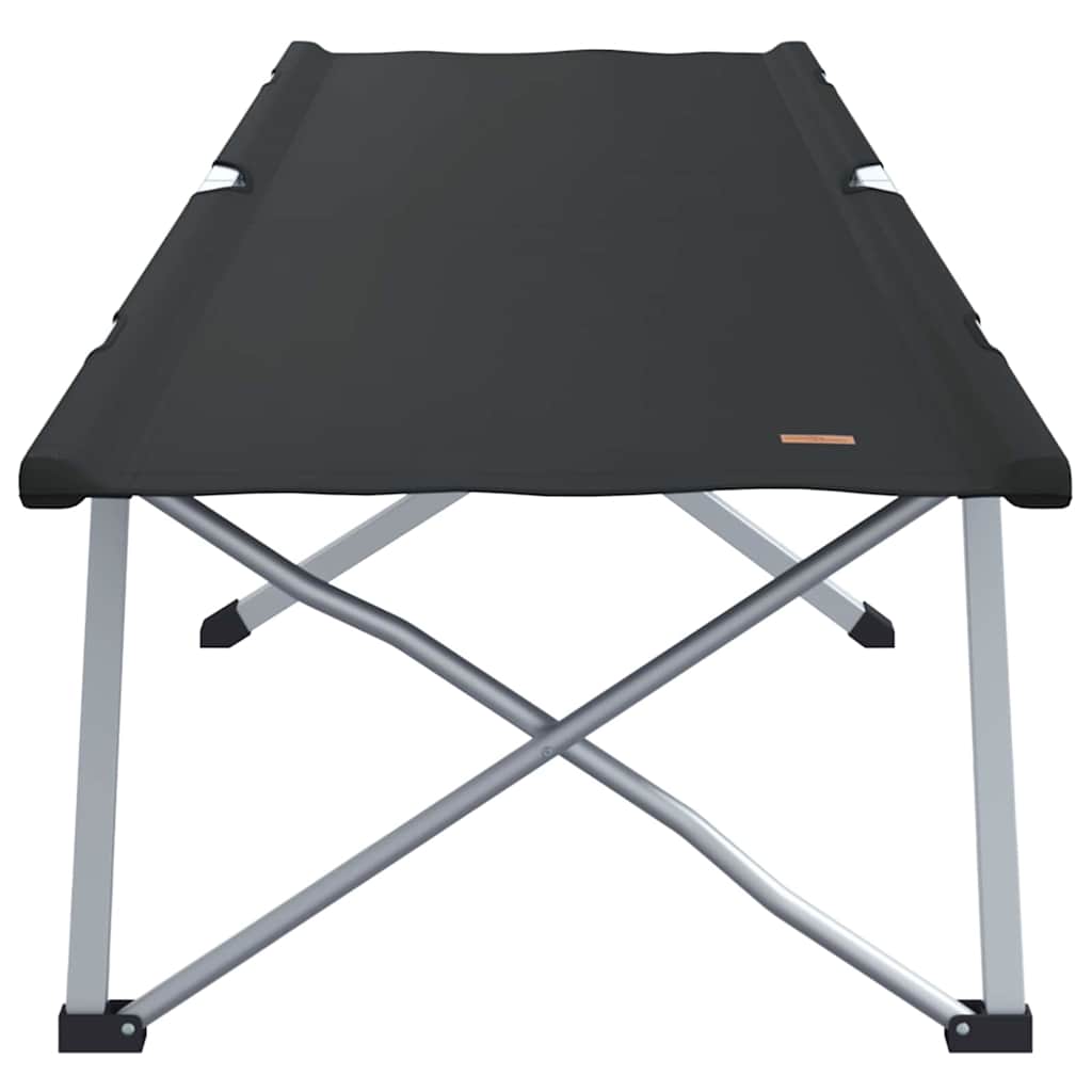 Foldende Camping Seng Sort 194 x 62,5 x 42,5 cm Oxford og Stål