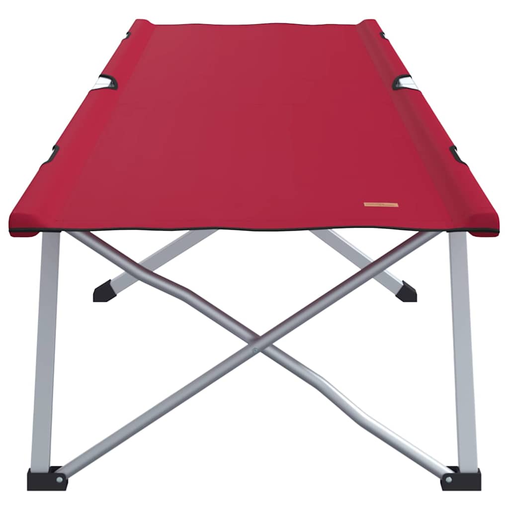 Foldende Camping Seng Rød 194 x 62,5 x 42,5 cm Oxford og Stål